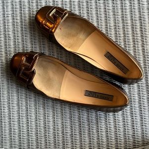 Anne Klein gold/bronze slip on, 7.5